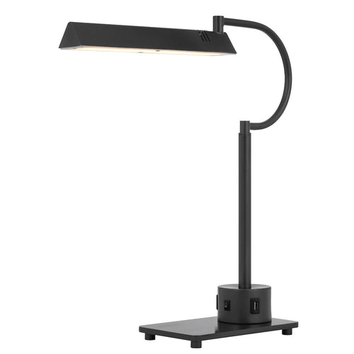 led 12W SOHO metal desk lamp with 2 USB ports - Cal Lighting