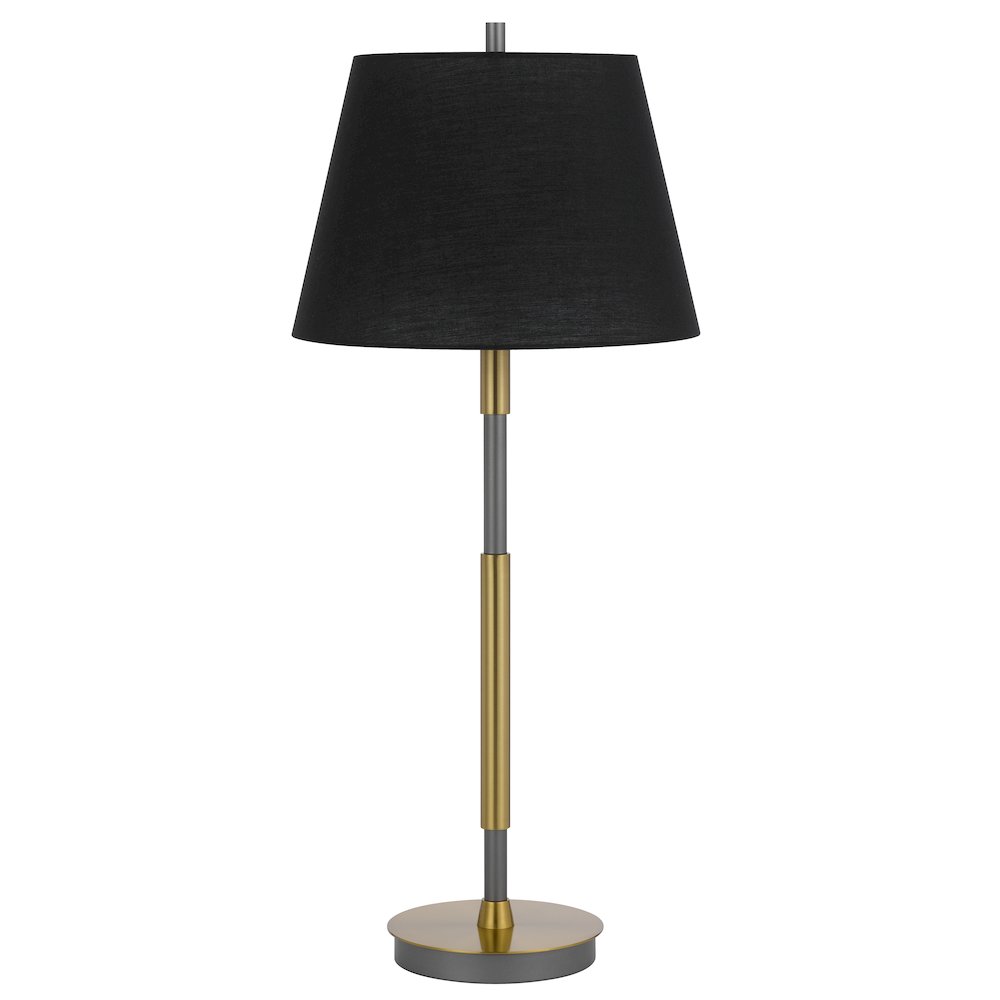 150W 3 way Ciudad metal two tone table lamp - Cal Lighting