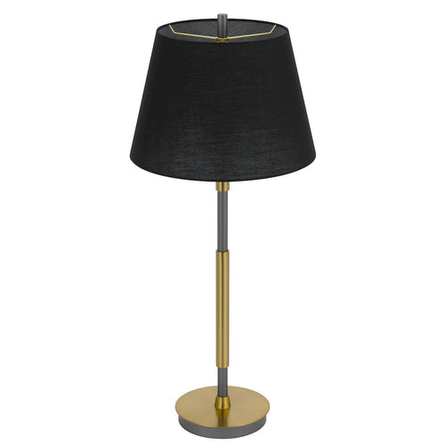 150W 3 way Ciudad metal two tone table lamp - Cal Lighting