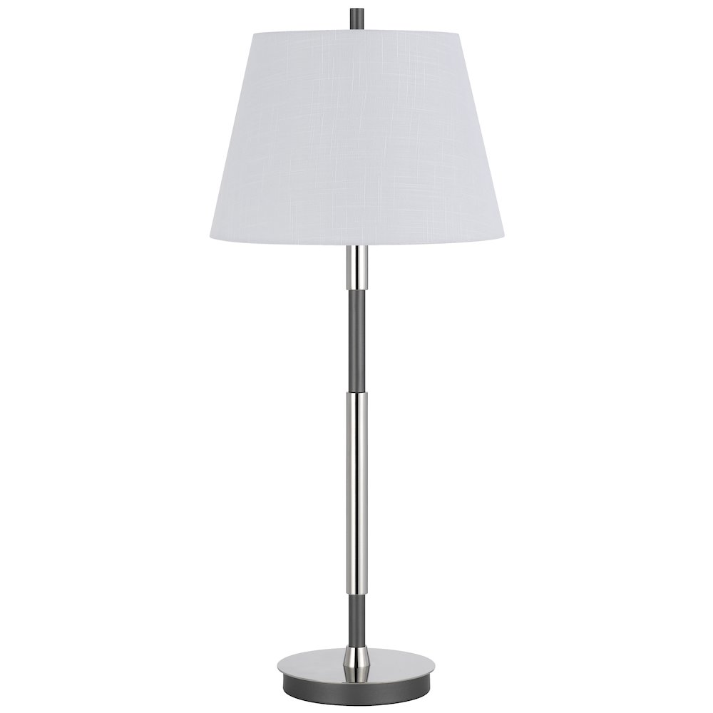 150W 3 way Ciudad metal two tone table lamp - Cal Lighting