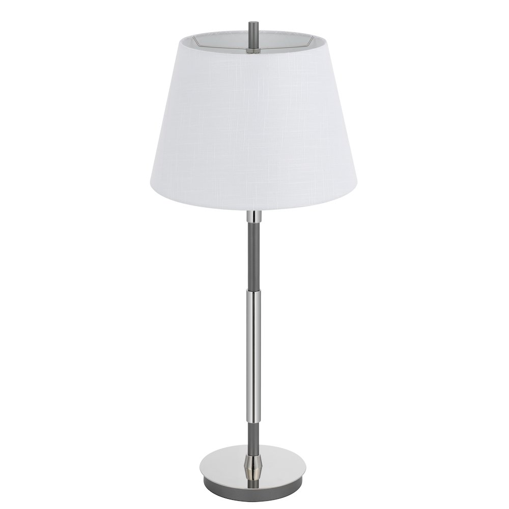 150W 3 way Ciudad metal two tone table lamp - Cal Lighting