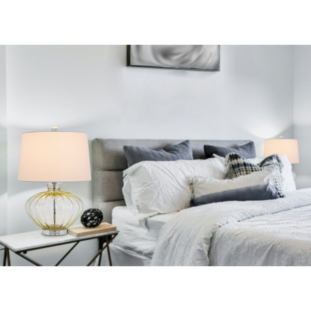 150W 3 way Delta glass table lamp. Sold in pairs - Cal Lighting