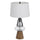 100W led Marietta metal/glass table lamp with 2W led night light - Cal Lighting
