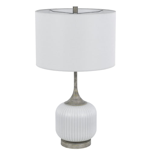 150W 3 way Palmyra metal/glass table lamp. Sold in pairs - Cal Lighting