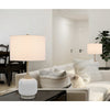 150W 3 way Palmyra metal/glass table lamp. Sold in pairs - Cal Lighting