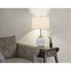 150W 3 way Palmyra metal/glass table lamp. Sold in pairs - Cal Lighting