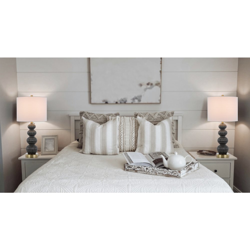 100W Carlisle ceramic table lamp. Sold in pairs - Cal Lighting