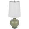 100W Kawela ceramic table lamp with crystal base. Sold in pairs - Cal Lighting