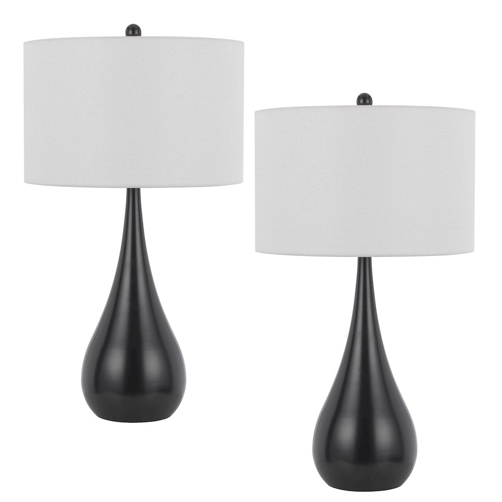150W 3 way Diego metal table lamp. Sold in pairs - Cal Lighting