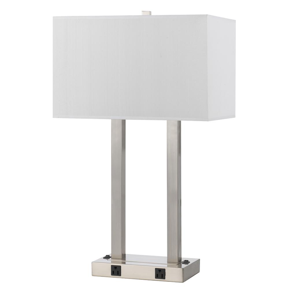 60W X 2 Metal Desk Lamp W/Two Outle - Cal Lighting