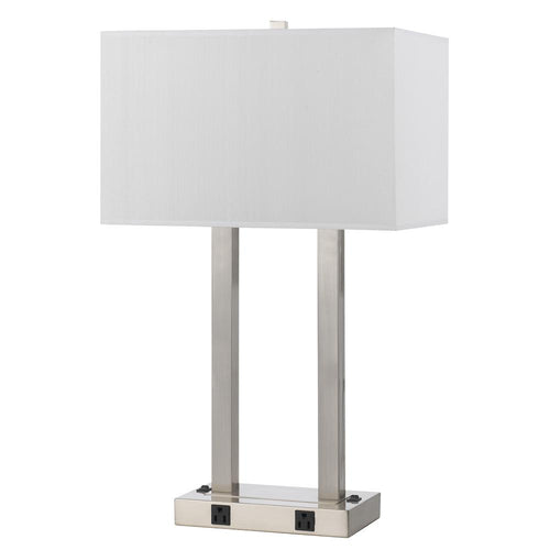 60W X 2 Metal Desk Lamp W/Two Outle - Cal Lighting