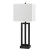 Cachan Metal Night Stand Lamp With One Power Outlets And 1 Usb Charging Port - Cal Lighting