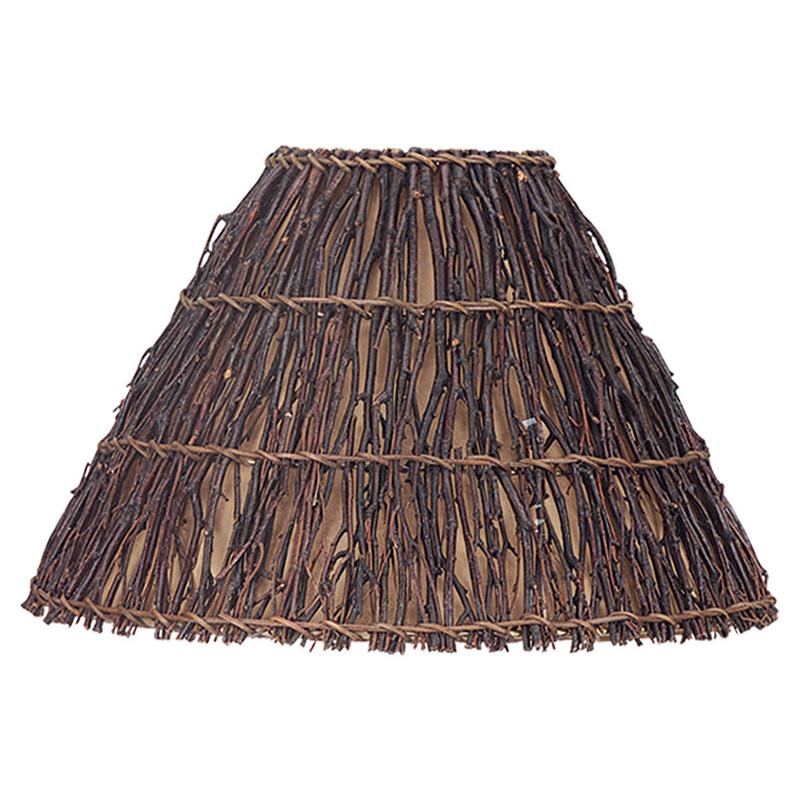 Round Hard Back Twig Shade - Cal Lighting