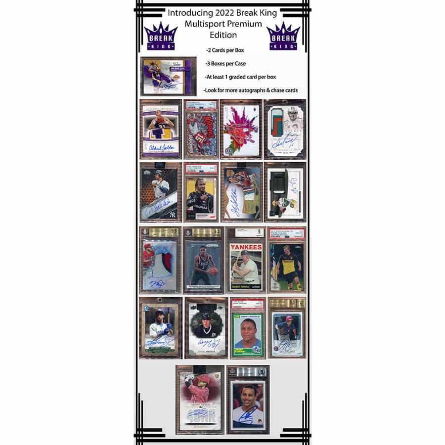 Leaf Trading Cards -  Break King - 2022 Break King Multi-Sport Premium Edition Hobby