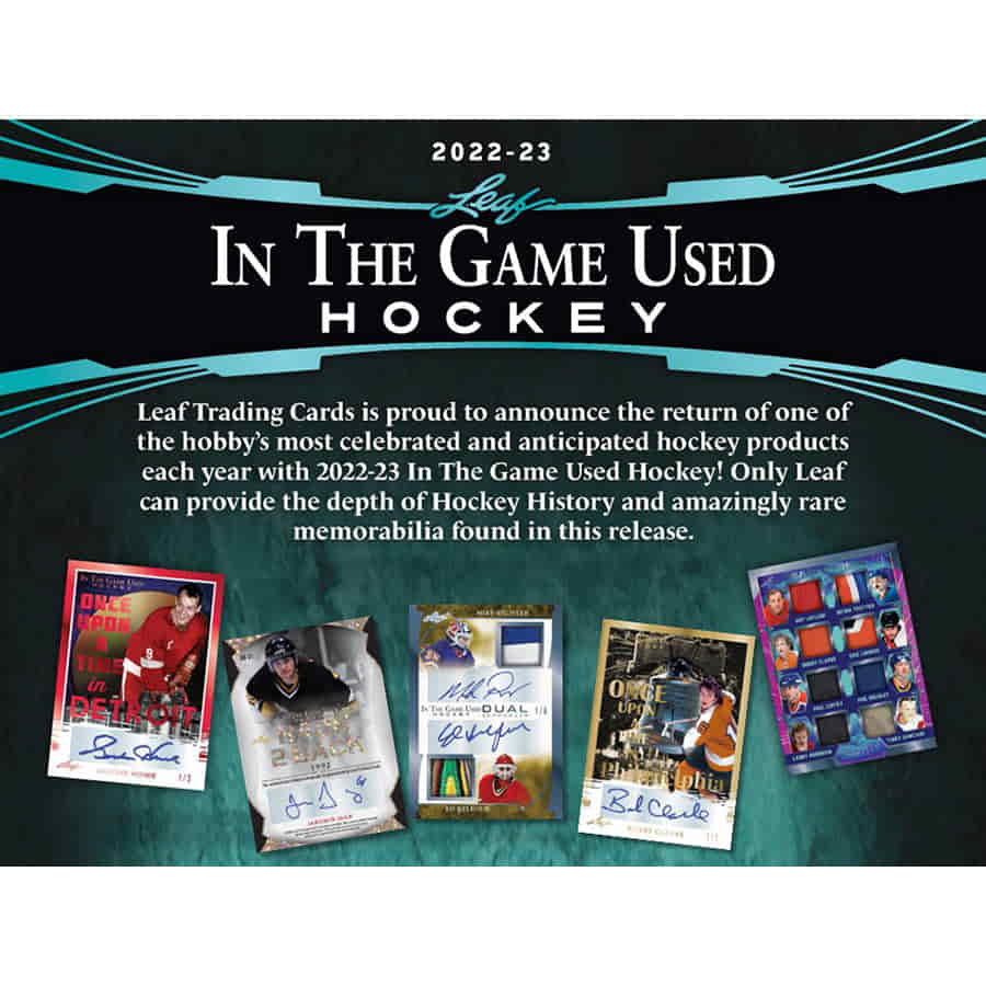 Leaf Trading Cards -  In The Game Used - 22-23 In The Game Used Hockey Hobby
