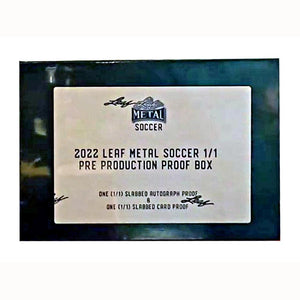 Leaf Trading Cards -  Metal - 2022 Leaf Metal Soccer Pre-Production Proof Box Hobby