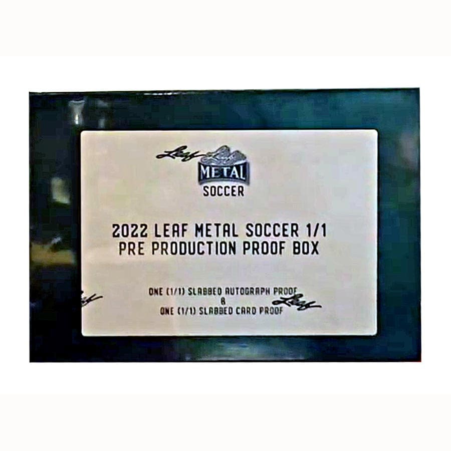 Leaf Trading Cards -  Metal - 2022 Leaf Metal Soccer Pre-Production Proof Box Hobby