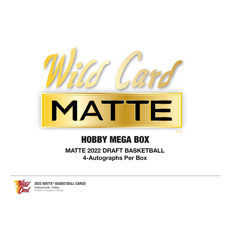 Wild Card -  Draft Picks - 2022 Wild Card Draft Pick Matte Basketball Hobby - Mega Box