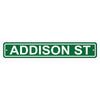 Chicago Cubs Sign 4x24 Plastic Street Style Addison Street CO - Fremont Die