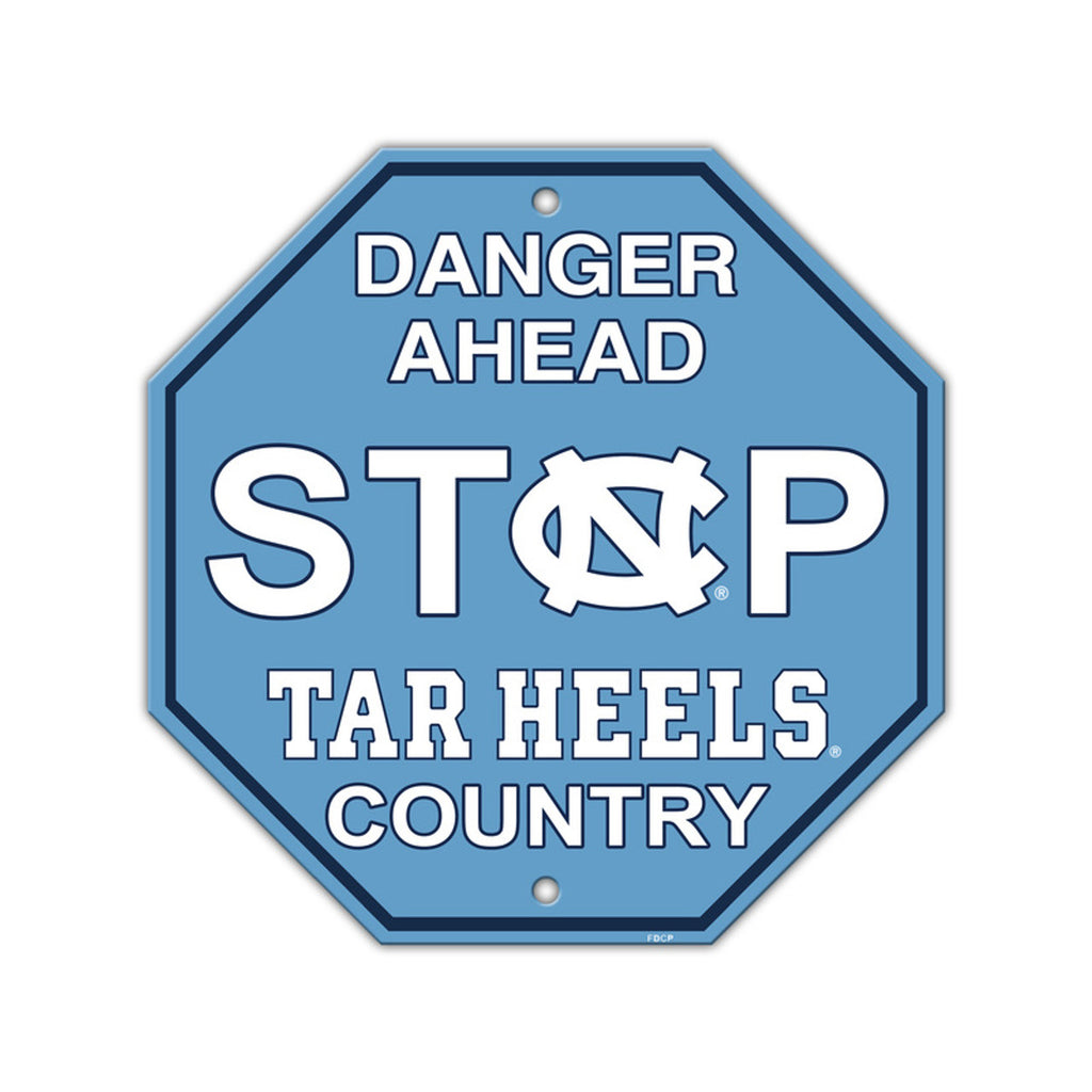 North Carolina Tar Heels Sign 12x12 Plastic Stop Style CO - Fremont Die
