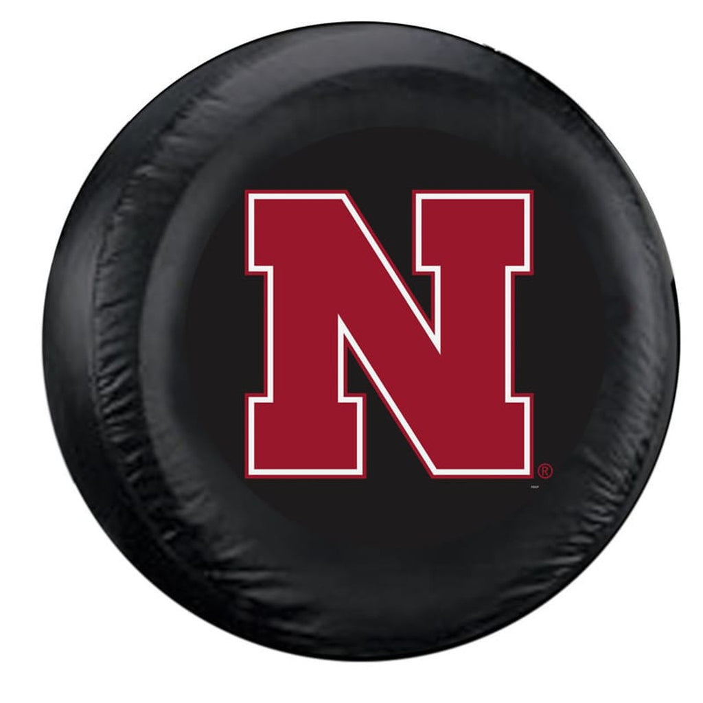 Nebraska Cornhuskers Tire Cover Standard Size Black - Fremont Die