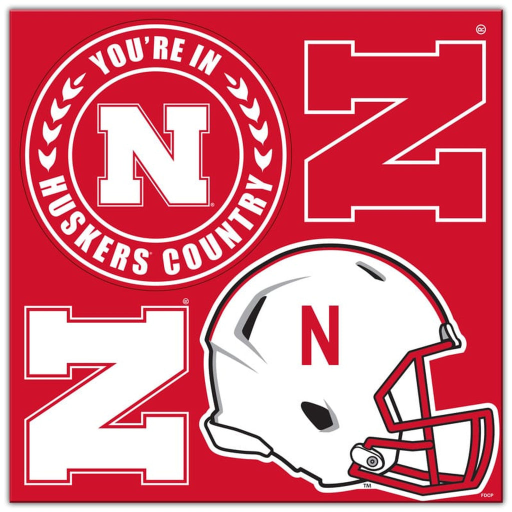 Nebraska Cornhuskers Magnet Kit 4 Piece CO - Fremont Die