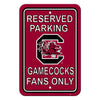 South Carolina Gamecocks Sign 12x18 Plastic Reserved Parking Style CO - Fremont Die