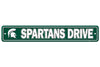 Michigan State Spartans Sign 4x24 Plastic Street Style CO - Fremont Die