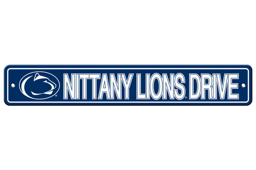 Penn State Nittany Lions Sign 4x24 Plastic Street Style CO - Fremont Die