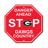 Georgia Bulldogs Sign 12x12 Plastic Stop Style CO - Fremont Die