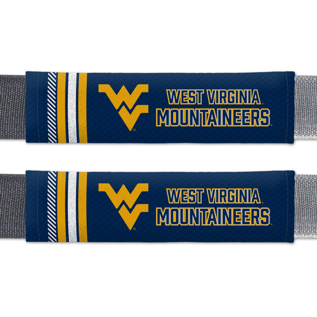 West Virginia Mountaineers Seat Belt Pads Rally Design CO - Fremont Die