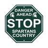 Michigan State Spartans Sign 12x12 Plastic Stop Style CO - Fremont Die