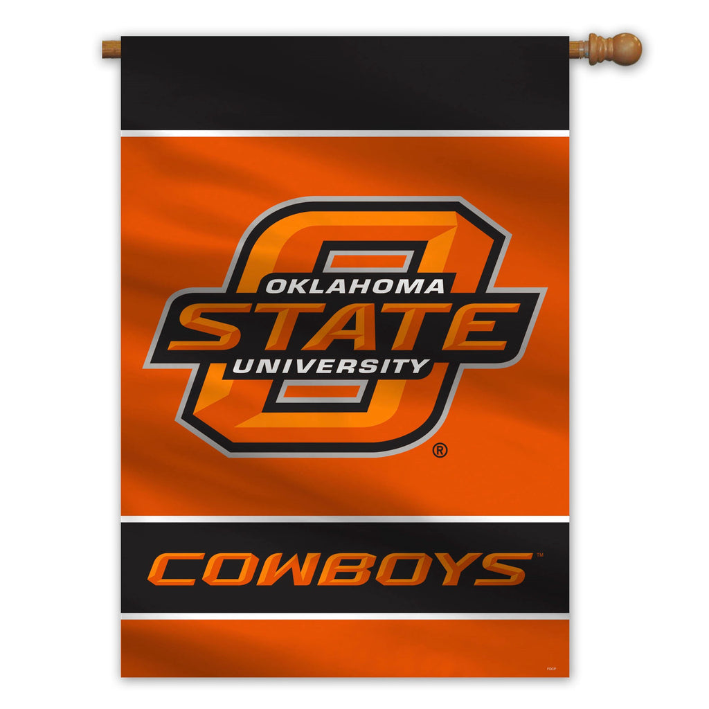 Oklahoma State Cowboys Banner 28x40 House Flag Style 2 Sided CO - Fremont Die