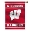 Wisconsin Badgers Banner 28x40 House Flag Style 2 Sided CO - Fremont Die
