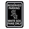 Chicago White Sox Sign 12x18 Plastic Reserved Parking Style CO - Fremont Die