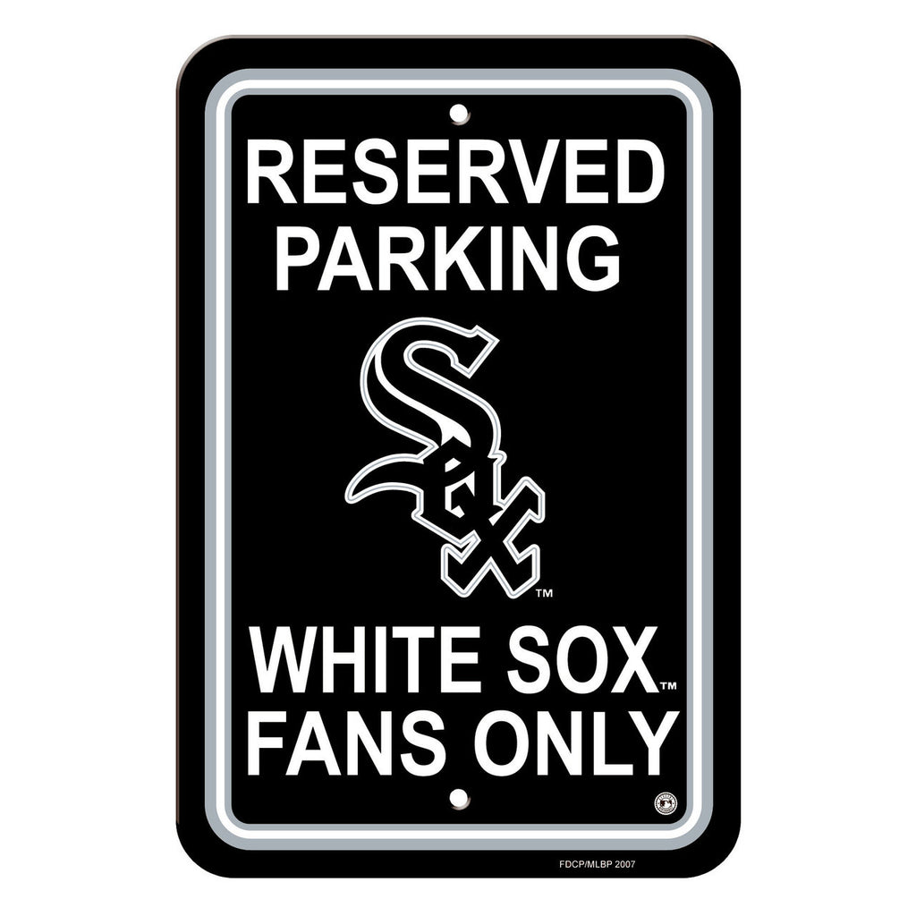 Chicago White Sox Sign 12x18 Plastic Reserved Parking Style CO - Fremont Die