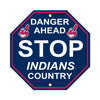 Cleveland Indians Sign 12x12 Plastic Stop Style CO - Fremont Die