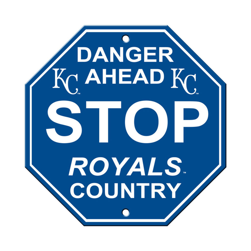 Kansas City Royals Sign 12x12 Plastic Stop Style CO - Fremont Die