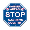 Texas Rangers Sign 12x12 Plastic Stop Style CO - Fremont Die