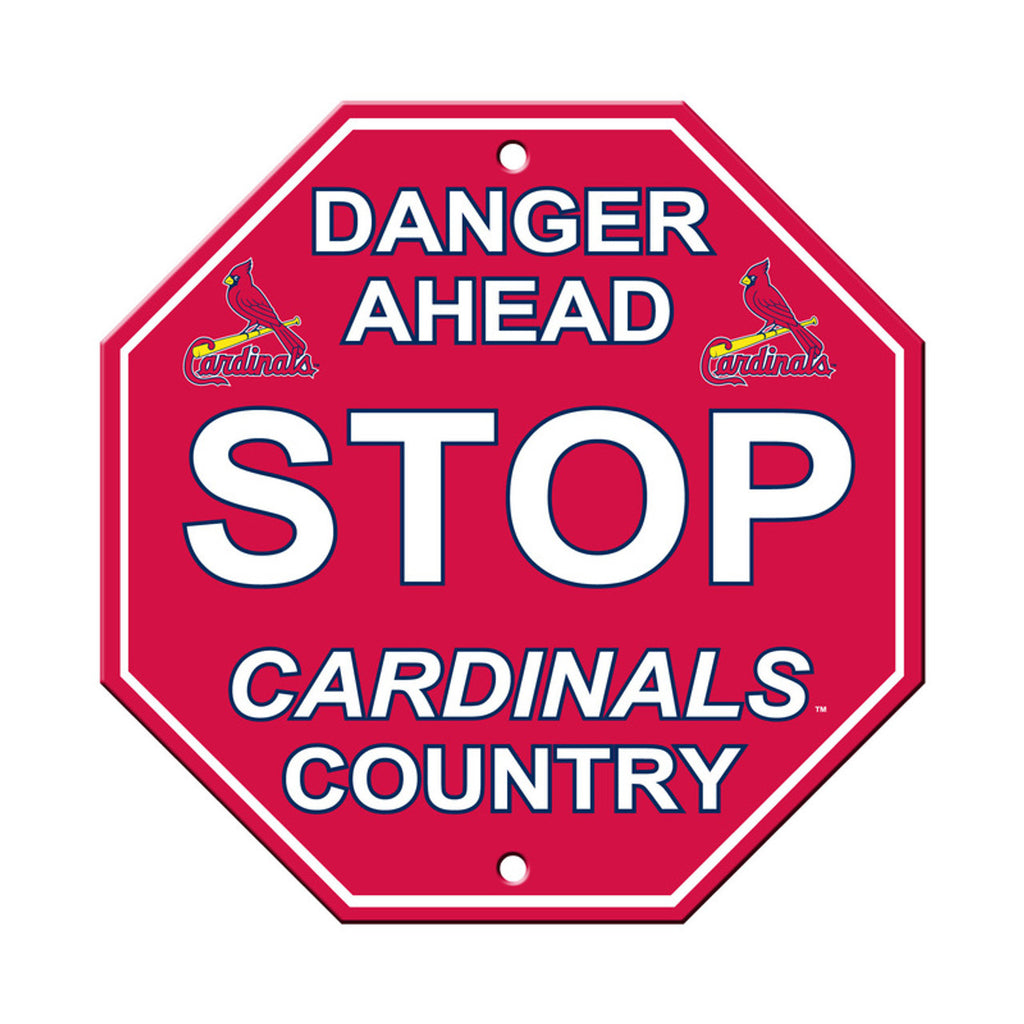 St. Louis Cardinals Sign 12x12 Plastic Stop Style CO - Fremont Die