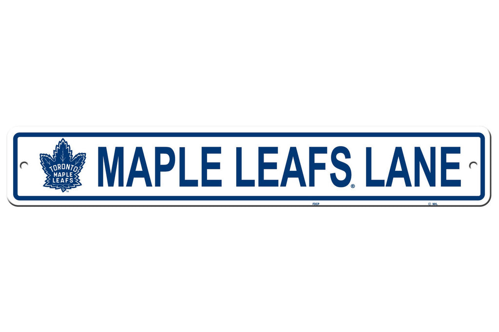 Toronto Maple Leafs Sign 4x24 Plastic Street Style CO - Fremont Die