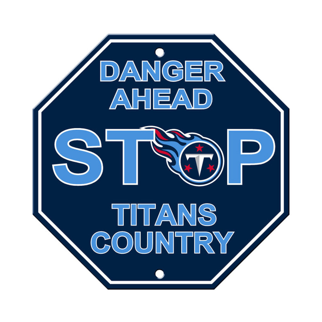 Tennessee Titans Sign 12x12 Plastic Stop Style Alternate CO - Fremont Die