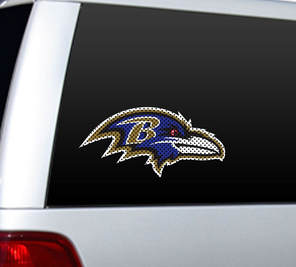 Baltimore Ravens Window Film 12 Inch Die Cut CO - Fremont Die
