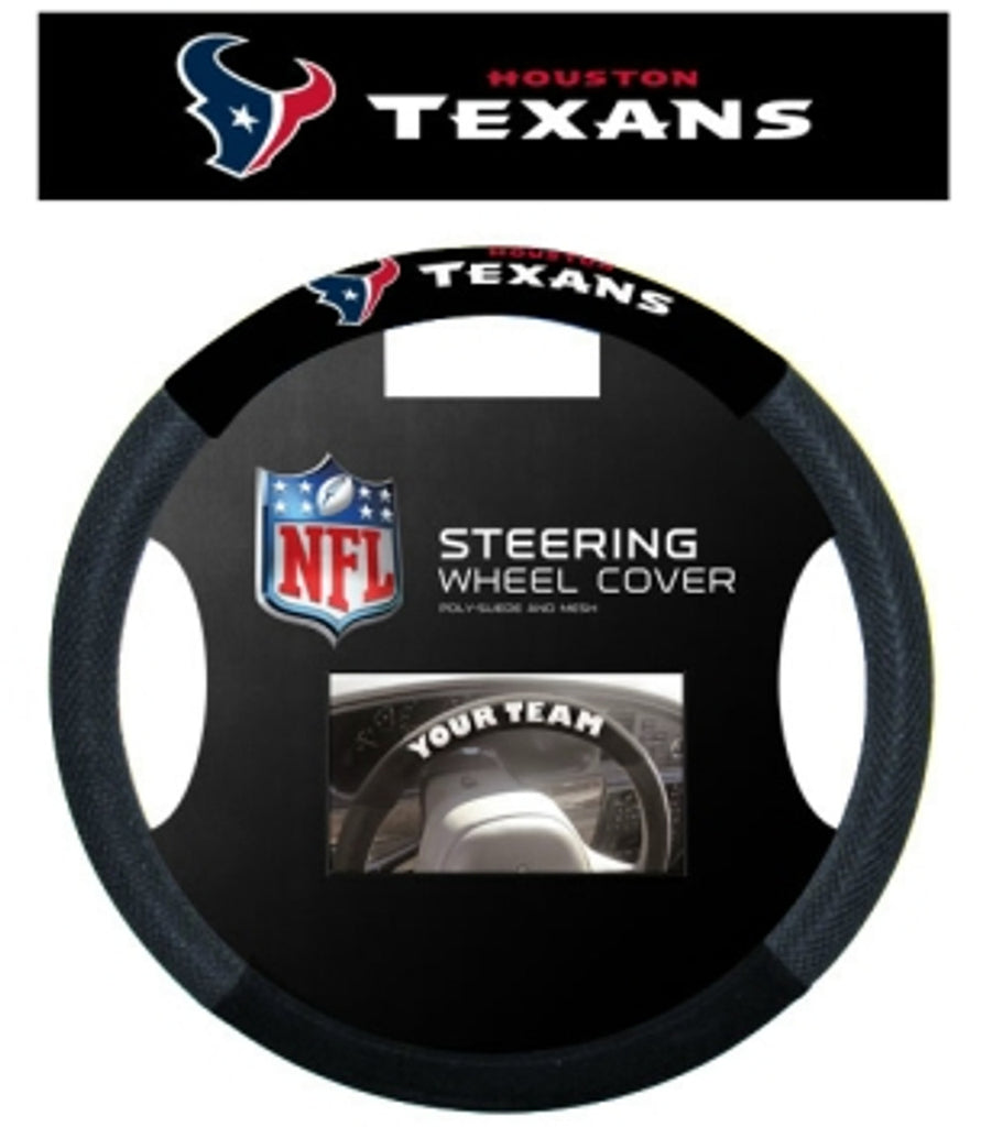 Houston Texans Steering Wheel Cover Mesh Style CO - Fremont Die