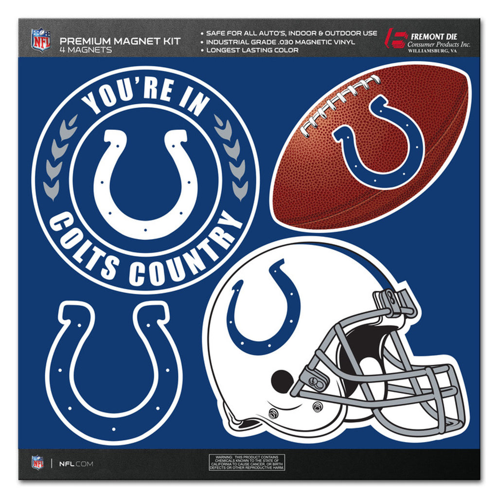 Indianapolis Colts Magnet Kit 4 Piece CO - Fremont Die