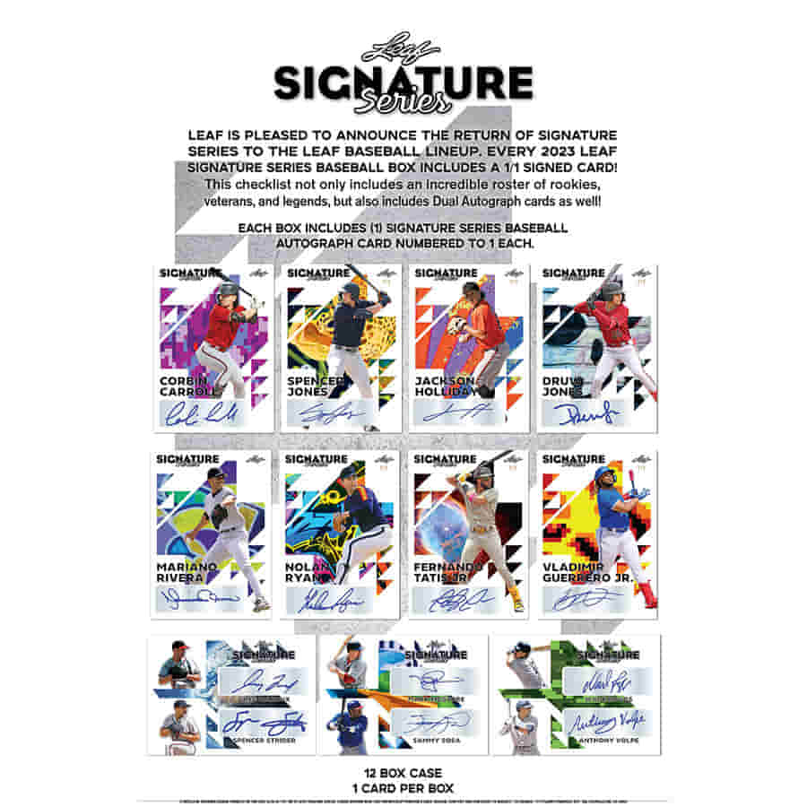 Leaf Trading Cards -  Signature Series - 2023 Leaf Signature Series Baseball Hobby