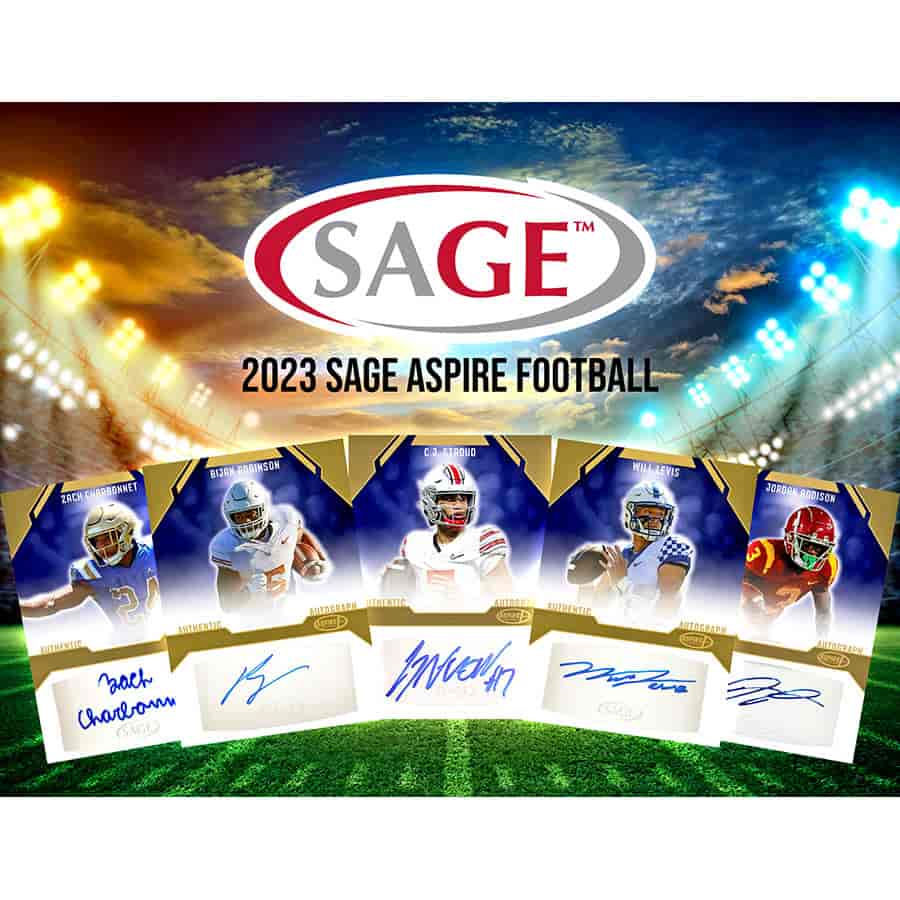 Sage Collectibles -  Aspire - 2023 Sage Aspire Football Hobby