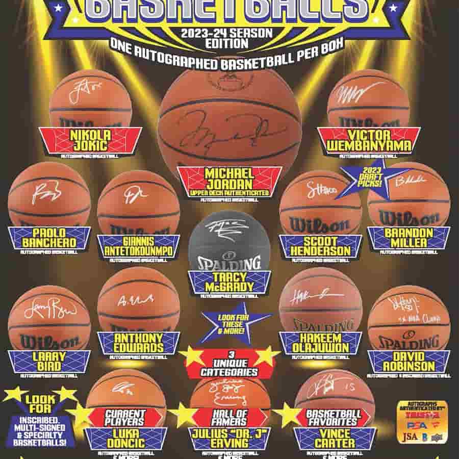 Tri-Star Productions Inc -  Hidden Treasures - 2023 Tristar Hidden Treasures Autographed Basketballs Season Edition