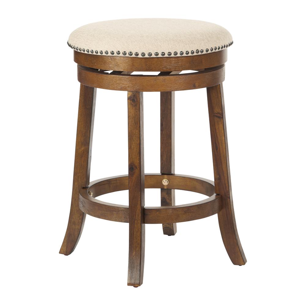 Round Backless Swivel Stool 30'' - OSP Home Furnishings