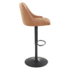 Sylmar Height Adjustable Stool in Sand Faux Leather - OSP Home Furnishings